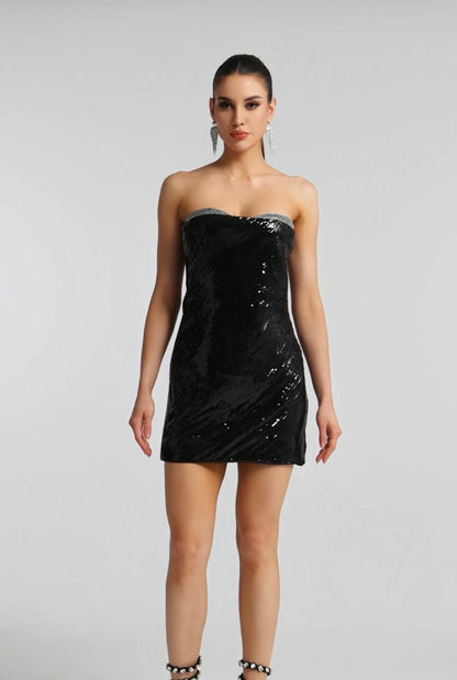 VAKANA STRAPLESS DRESS