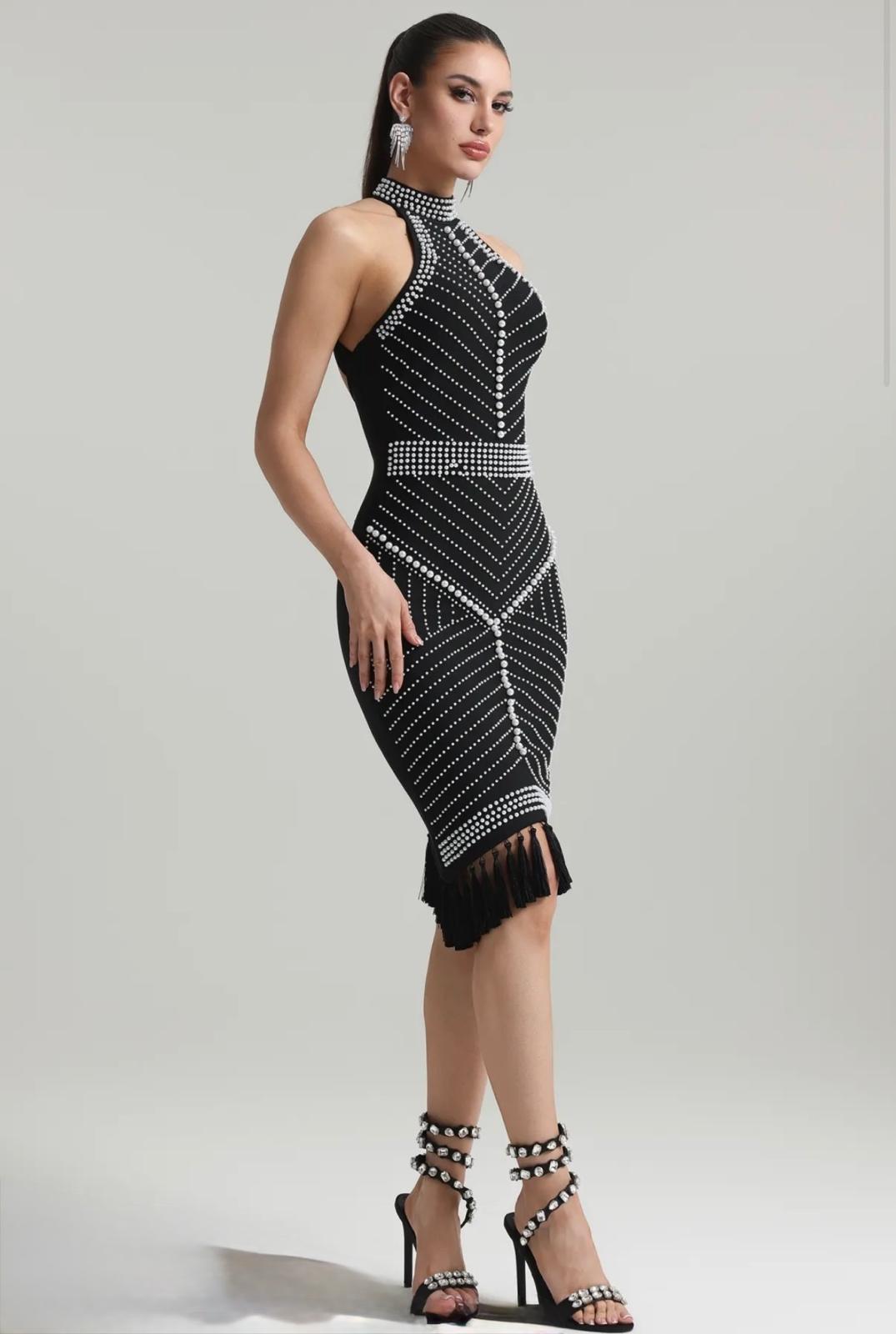 KAVA RHINESTONE DRESS